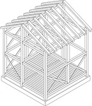 建売住宅上棟直前