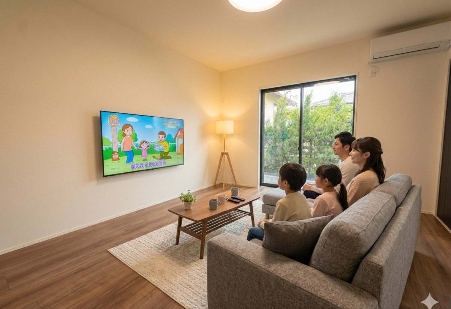※同一間取りの建築図面をもとに作成した完成イメージパースです。