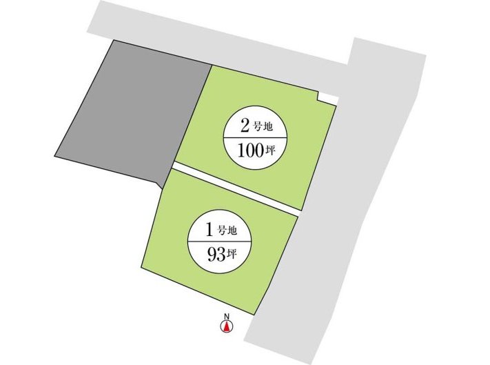 阿蘇市一宮町宮地｜建築条件なし売土地｜区画図