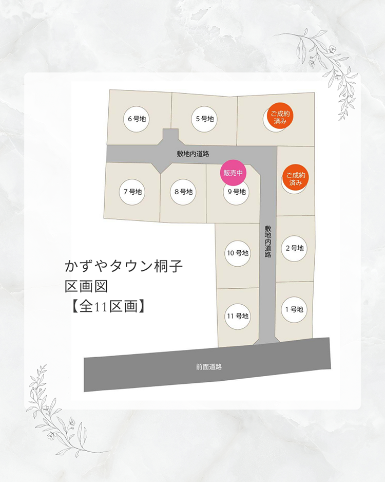 かずやタウン桐子｜区画図