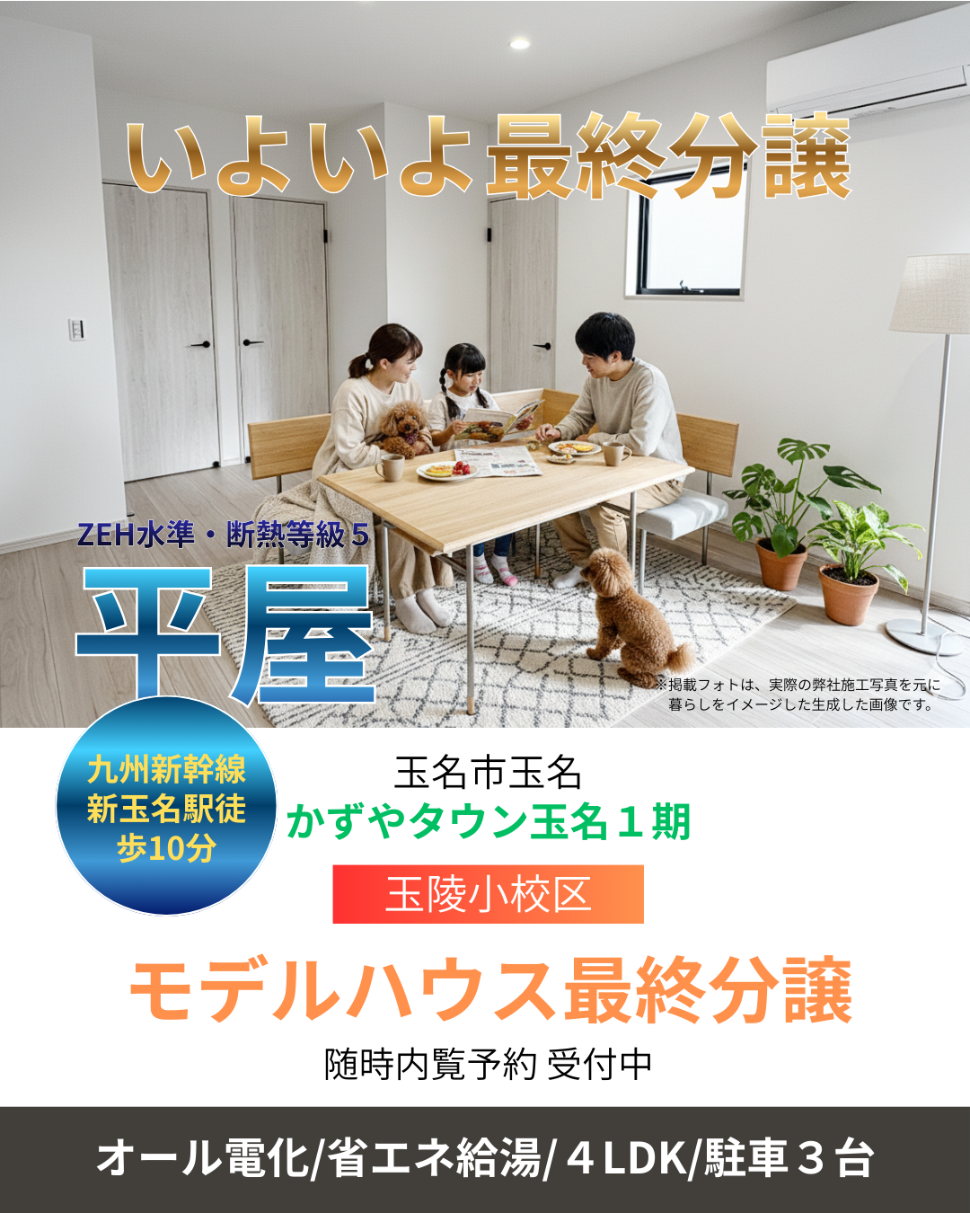 【玉名市｜玉名】分譲情報｜かずやタウン玉名　全2区画