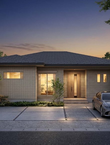 【南玄関】プライベート居室と分離した広々20帖LDK